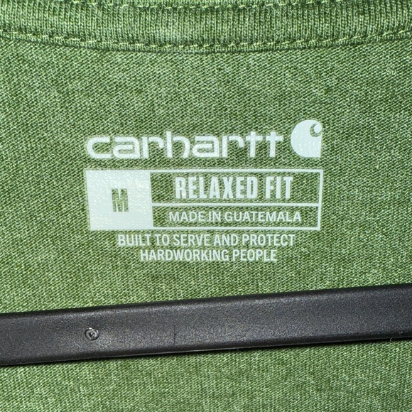 Carhartt Men’s Green Long Sleeve Tee - Picture 5 of 5